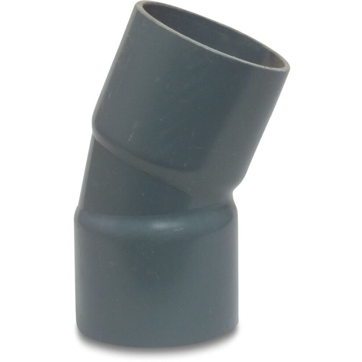 Profec Bocht 22,5° PVC-U 140 mm lijmmof 12,5bar grijs type handgevormd ...