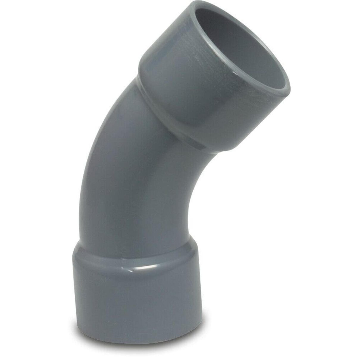 Profec Bocht 45° PVC-U 40 mm lijmmof 16bar grijs type handgevormd | Aantal 1 PCS