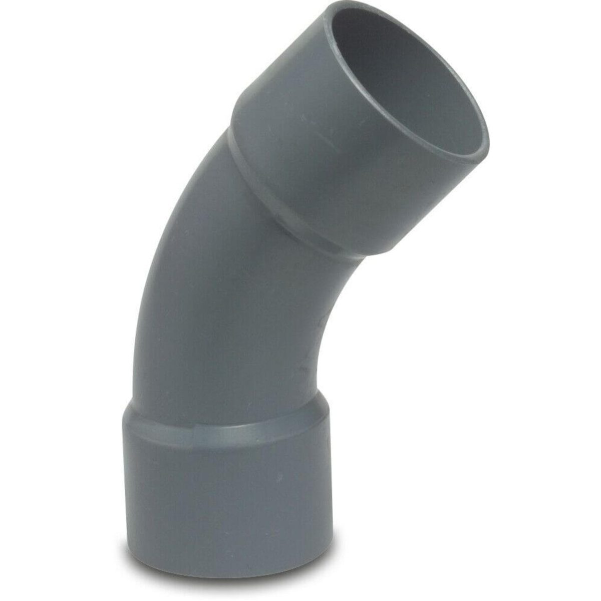 Profec Bocht 45° PVC-U 50 mm lijmmof 10bar grijs type handgevormd | Aantal 1 PCS