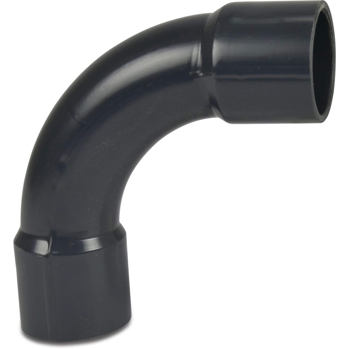 Profec Bocht 90° PVC-U 225 mm lijmmof 10bar grijs type handgevormd | Aantal 1 PCS