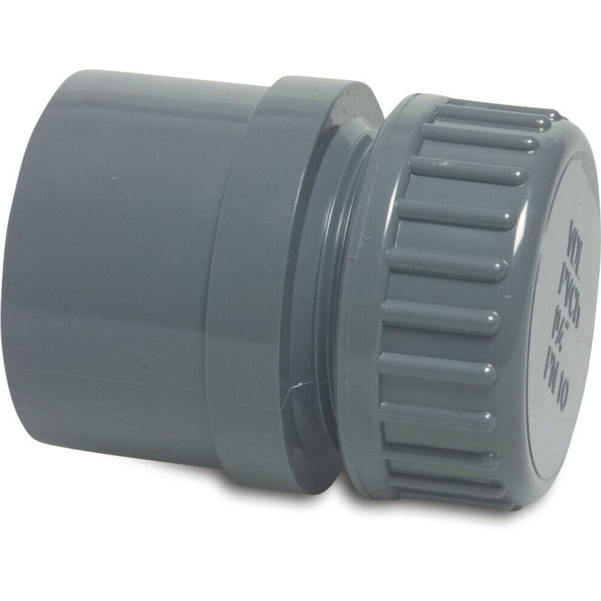 Profec Eindset PVC-U 32/40 mm x 1" lijmmof/spie x buitendraad 10bar grijs | Aantal 10 PCS
