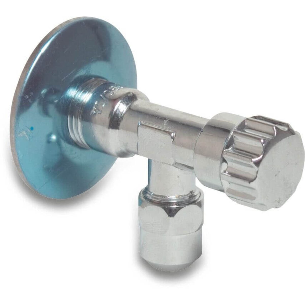 Profec Hoekstopkraan messing verchroomd 1/2" x 10 mm buitendraad x knel DN15 verchroomd | Aantal 1 PCS