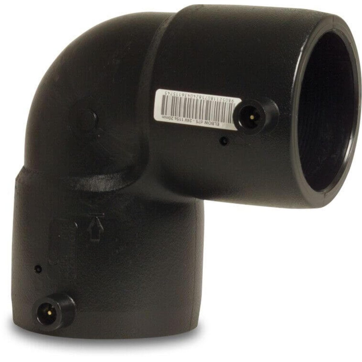 Profec Knie 90° PE100 110 mm electrolassok SDR11 40VAC 10bar 16bar zwart DVGW | Aantal 1 PCS