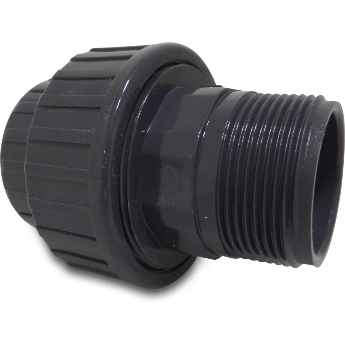 Profec Koppeling PVC-U 1 1/4" binnendraad x buitendraad 10bar grijs | Aantal 1 PCS