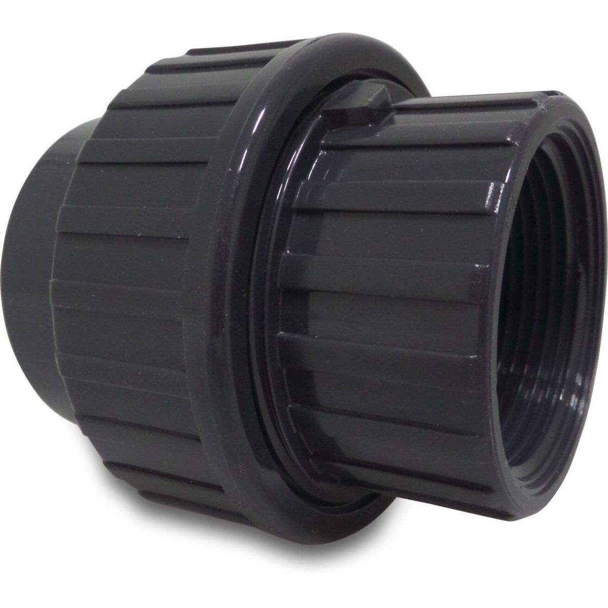 Profec Koppeling PVC-U 50 mm x 1 1/2" lijmmof x binnendraad 10bar grijs | Aantal 1 PCS