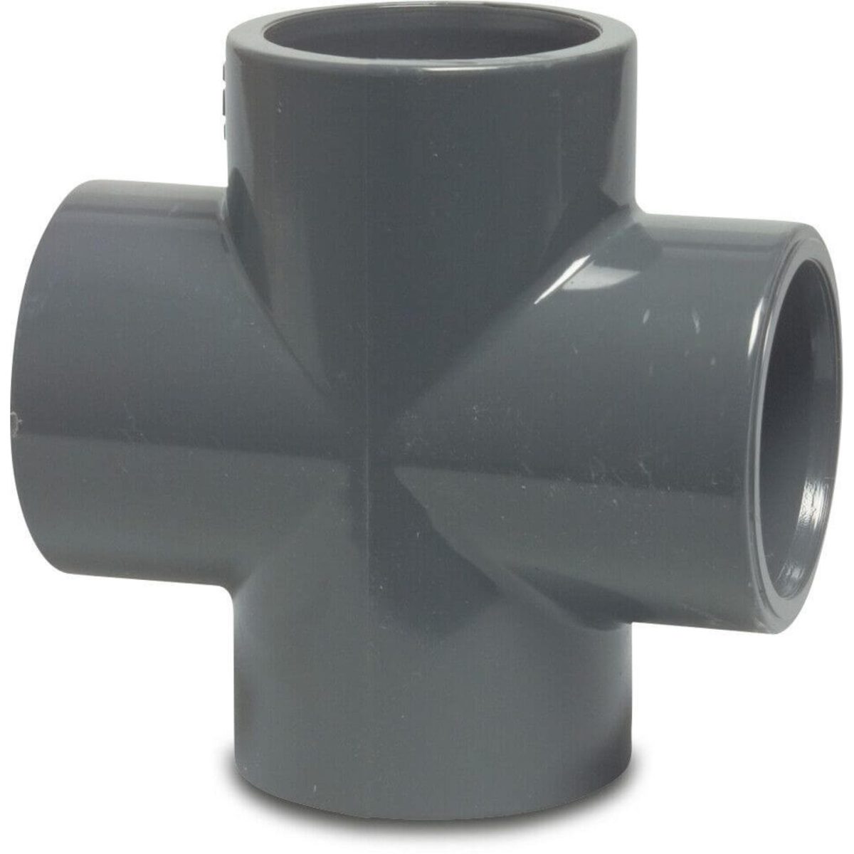 Profec Kruisstuk PVC-U 25 mm lijmmof 16bar grijs | Aantal 10 PCS
