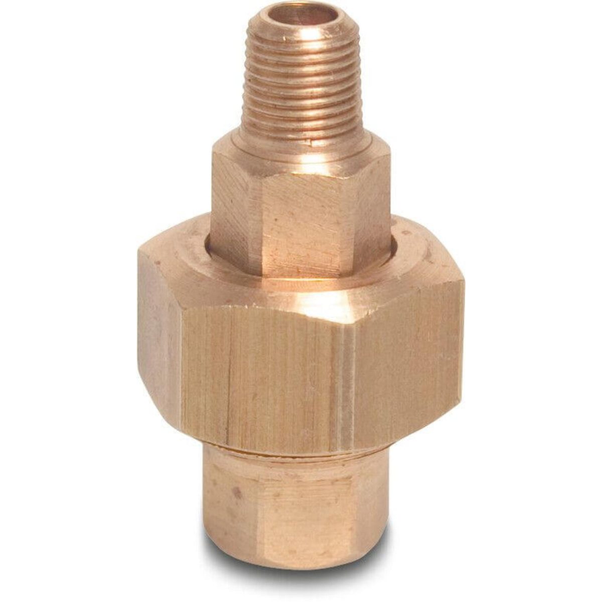 Profec Nr. 341 Koppeling messing 1/2" binnendraad x buitendraad 30bar type conisch | Aantal 10 PCS
