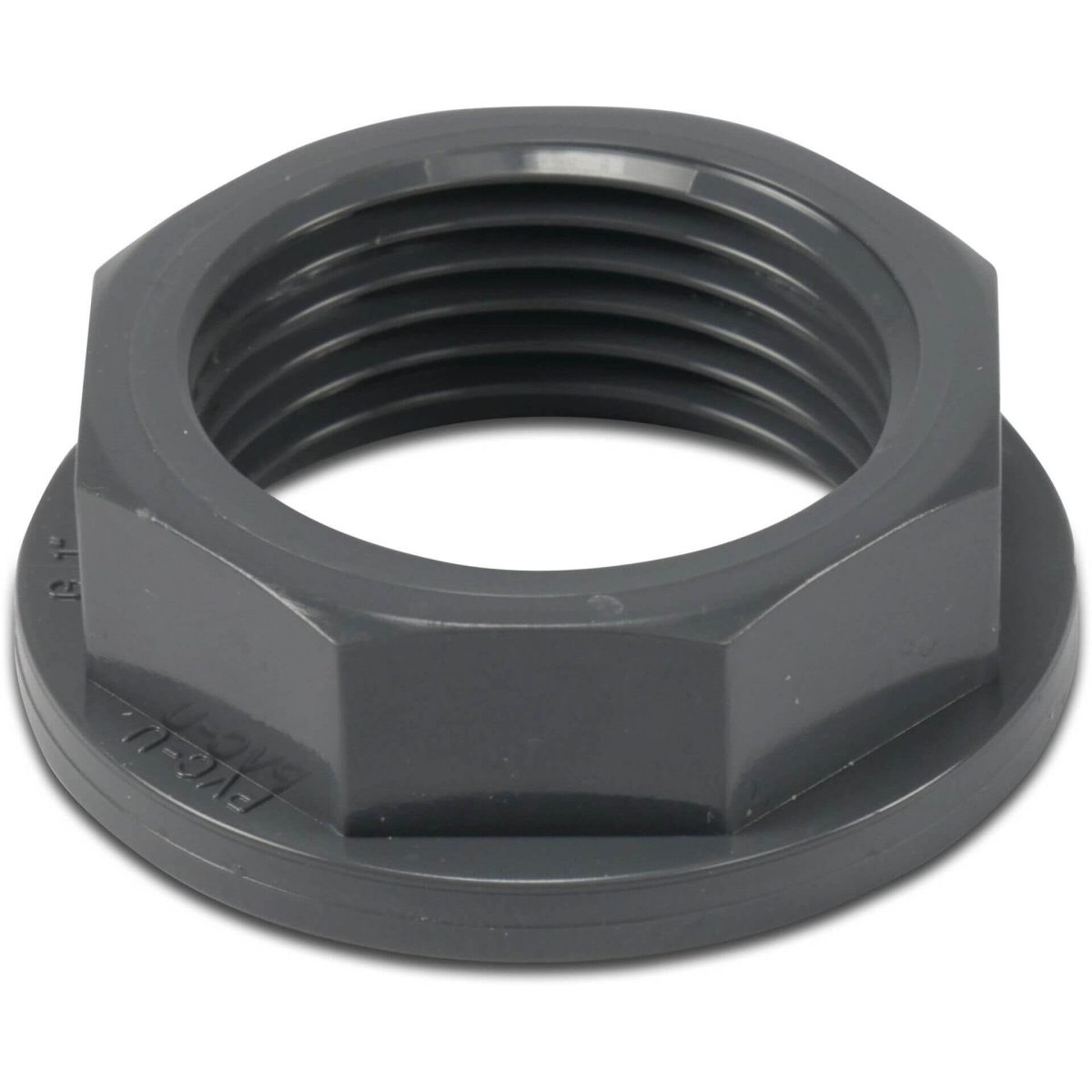 Profec Opsluitmoer PVC-U 1 1/2" binnendraad grijs | Aantal 1 PCS