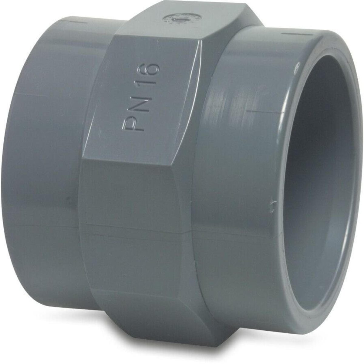 Profec Overgangssok PVC-U 32 mm x 1" lijmmof x binnendraad 10bar grijs | Aantal 10 PCS