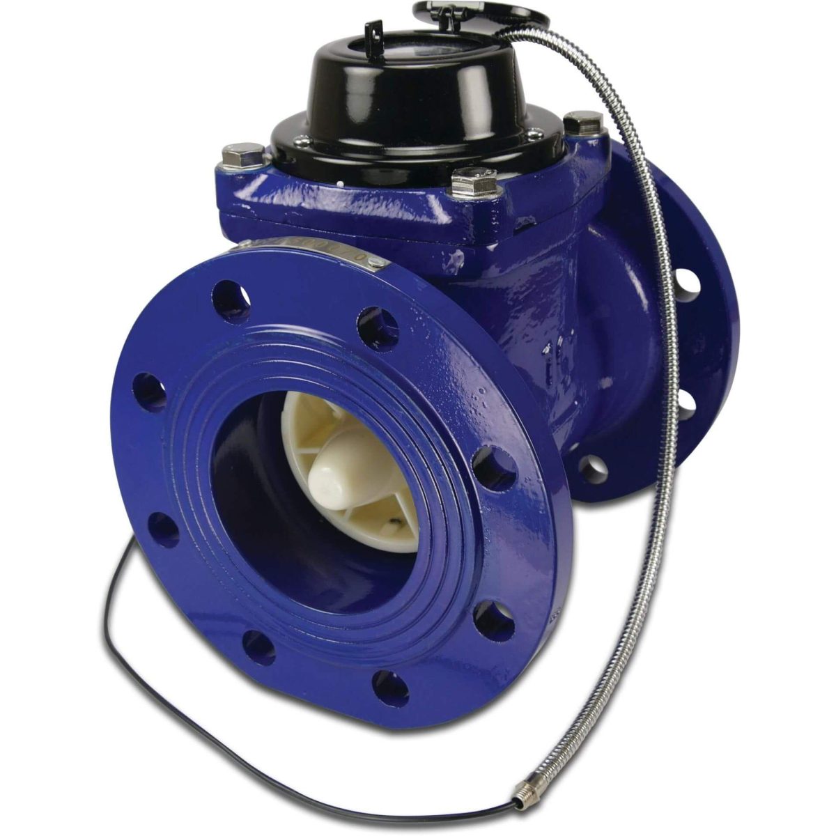 Profec Watermeter droog gietijzer DN80 DIN flens 10bar 0