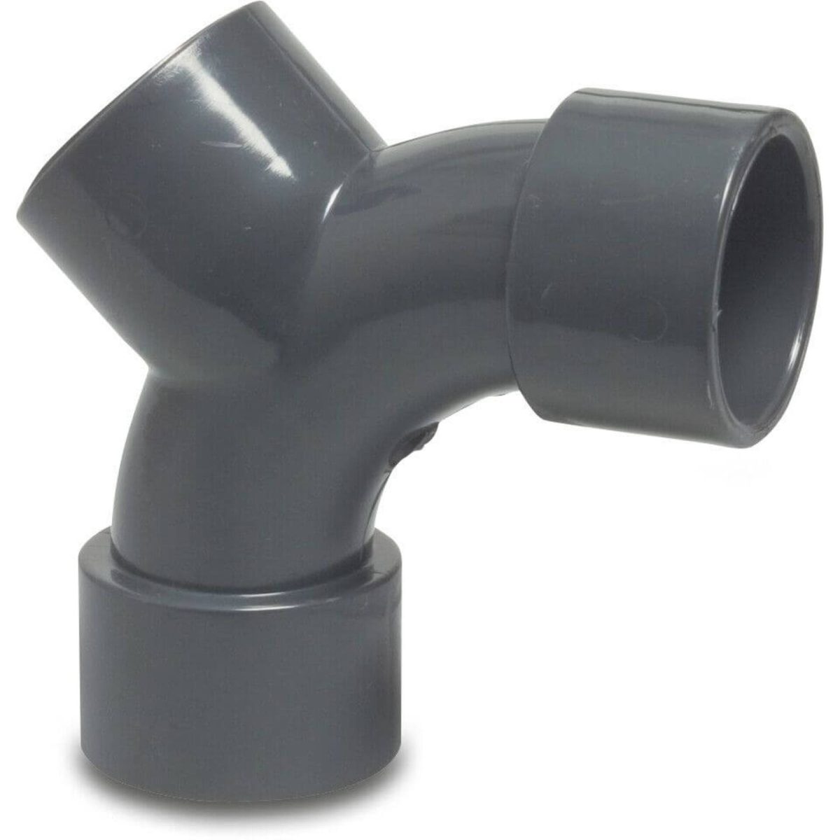 Profec Y-Bocht PVC-U 50 mm lijmmof 16bar grijs | Aantal 1 PCS