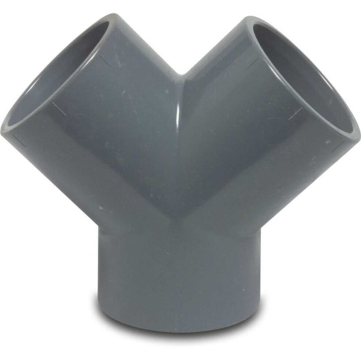 Profec Y-stuk PVC-U 50 mm lijmmof 10bar grijs | Aantal 1 PCS