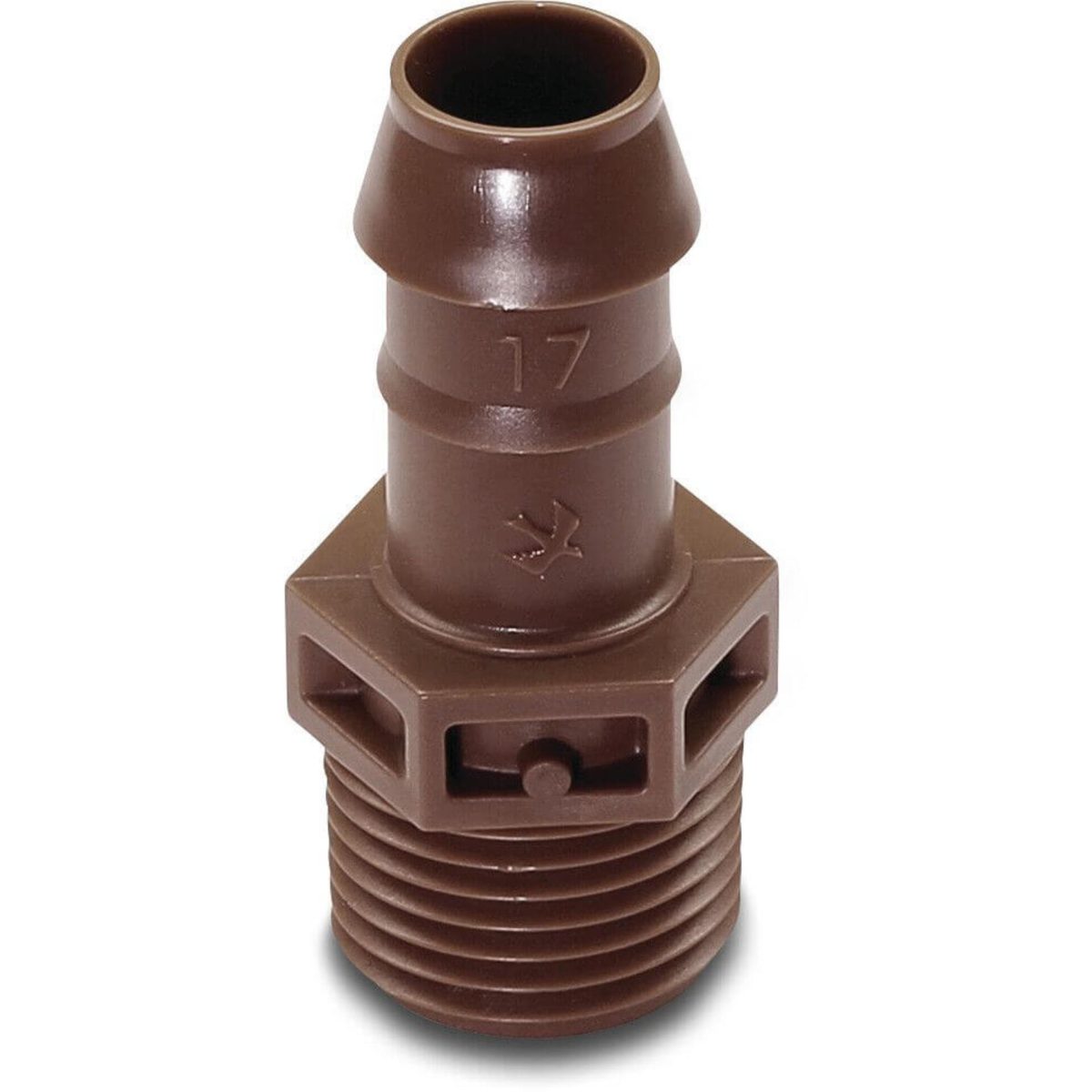 Rain Bird Overgangsstuk kunststof 1/2" x 17 mm buitendraad x barbed 3