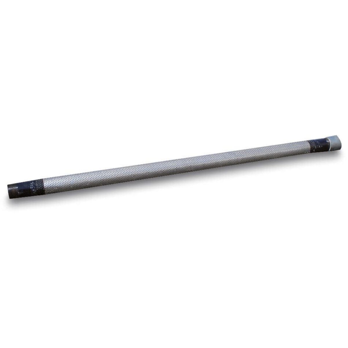 Ramfilter verlenging staal 1 1/2" binnendraad x buitendraad 1m type met RVS filtergaas uitwendig | Aantal 1 PCS
