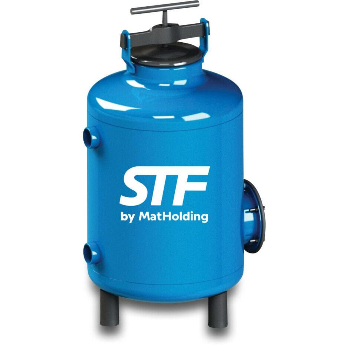 STF Zandfilter carbon steel ST37.2 epoxy coating 24" binnendraad 8bar blauw type F635 | Aantal 1 PCS