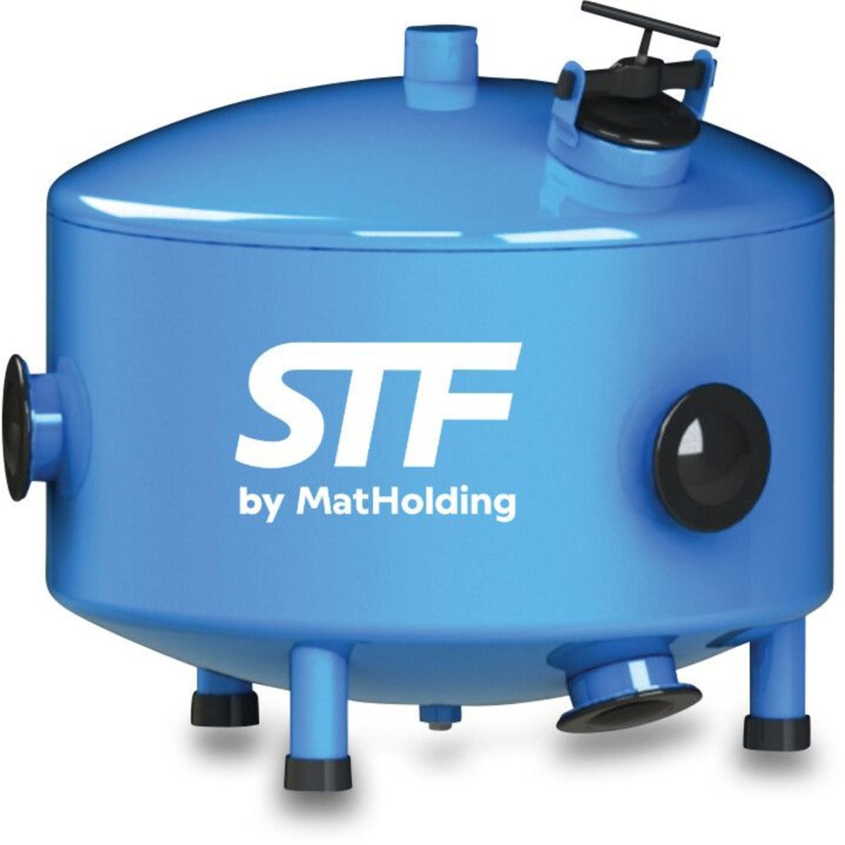STF Zandfilter carbon steel ST37.2 epoxy coating 30" Victaulic 8bar DN80 blauw type F640 | Aantal 1 PCS