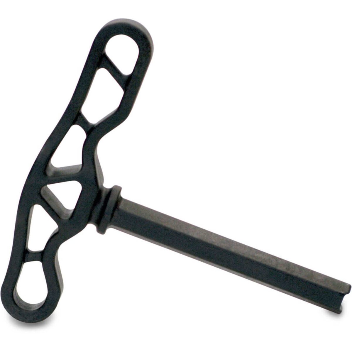 Sleutel kunststof 22 mm zwart type Layflat | Aantal 1 PCS