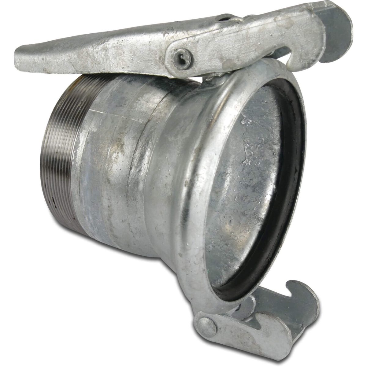 Snelkoppeling staal gegalvaniseerd 100 mm x 4" M-deel Italiaans x buitendraad type Italiaans | Aantal 1 PCS