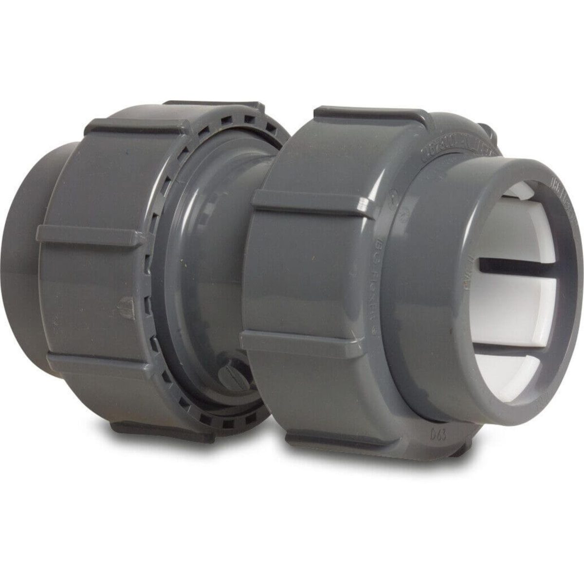 Sok PVC-U 50 mm knel 4bar grijs | Aantal 1 PCS