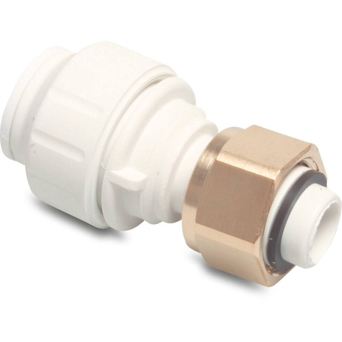 Speedfit Overgangssok POM/messing 15 mm x 1/2" insteek x binnendraad 10bar wit DVGW/KIWA/WRAS | Aantal 1 PCS