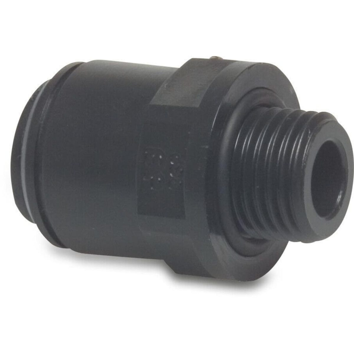 Speedfit Puntstuk POM 12 mm x 1/2" insteek x buitendraad 10bar zwart type Super | Aantal 10 PCS