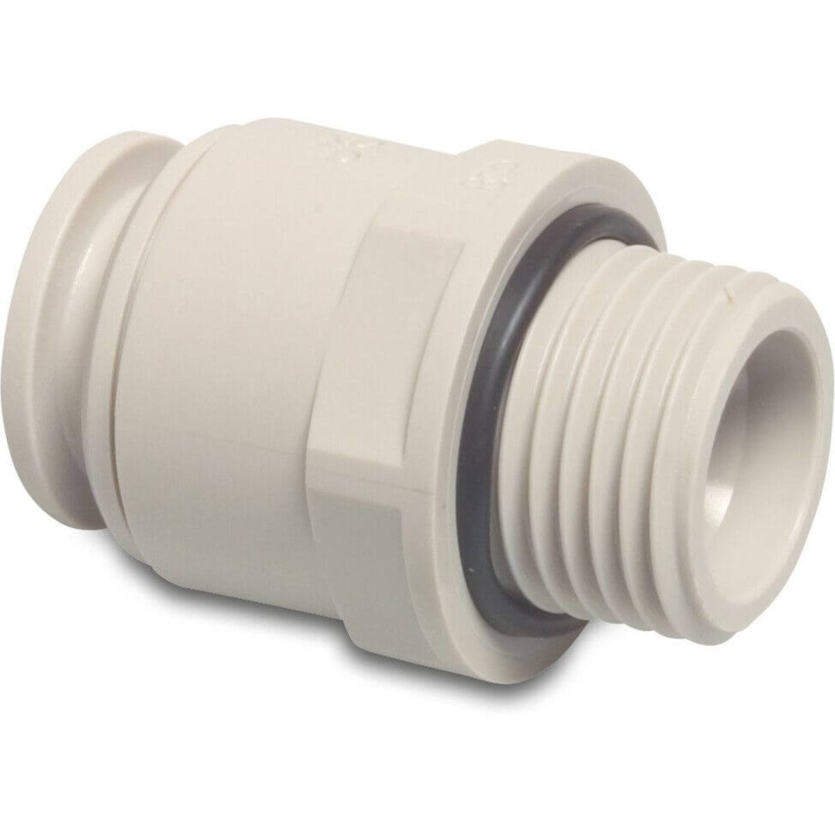 Speedfit Puntstuk POM 15 mm x 1/2" insteek x buitendraad 10bar grijs DVGW/KIWA/WRAS | Aantal 10 PCS