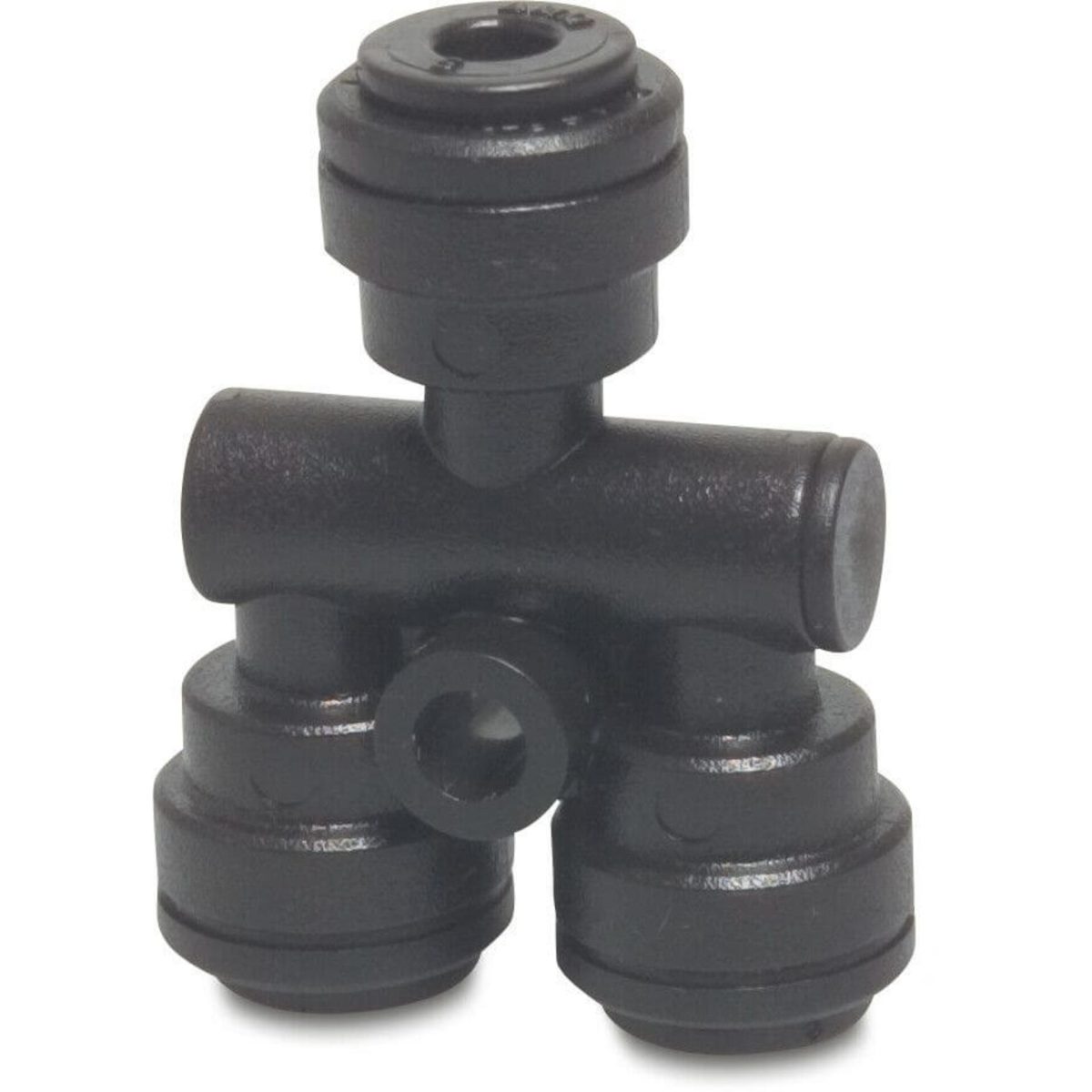 Speedfit Verdeelstuk POM 6 mm insteek 10bar zwart type Super | Aantal 10 PCS