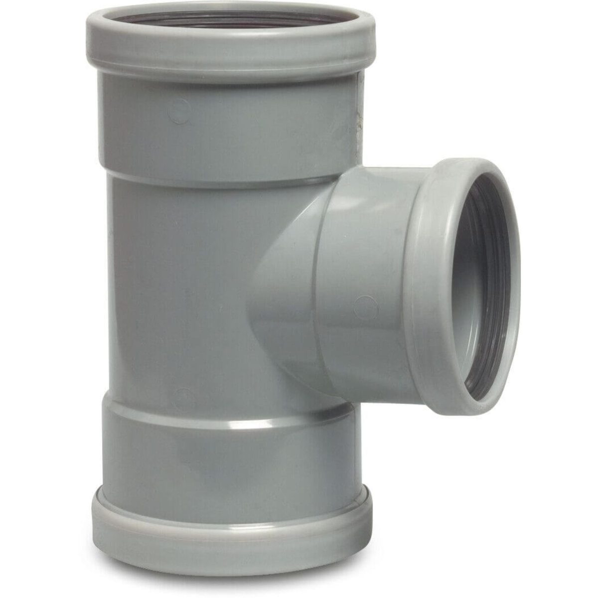 T-stuk 87° PVC-U 315 mm x 250 mm x 315 mm SN4 manchet grijs KOMO/BENOR | Aantal 1 PCS
