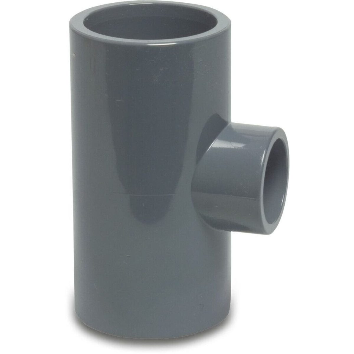 T-stuk 90° PVC-U 315 mm x 225 mm x 315 mm lijmmof 10bar grijs | Aantal 1 PCS