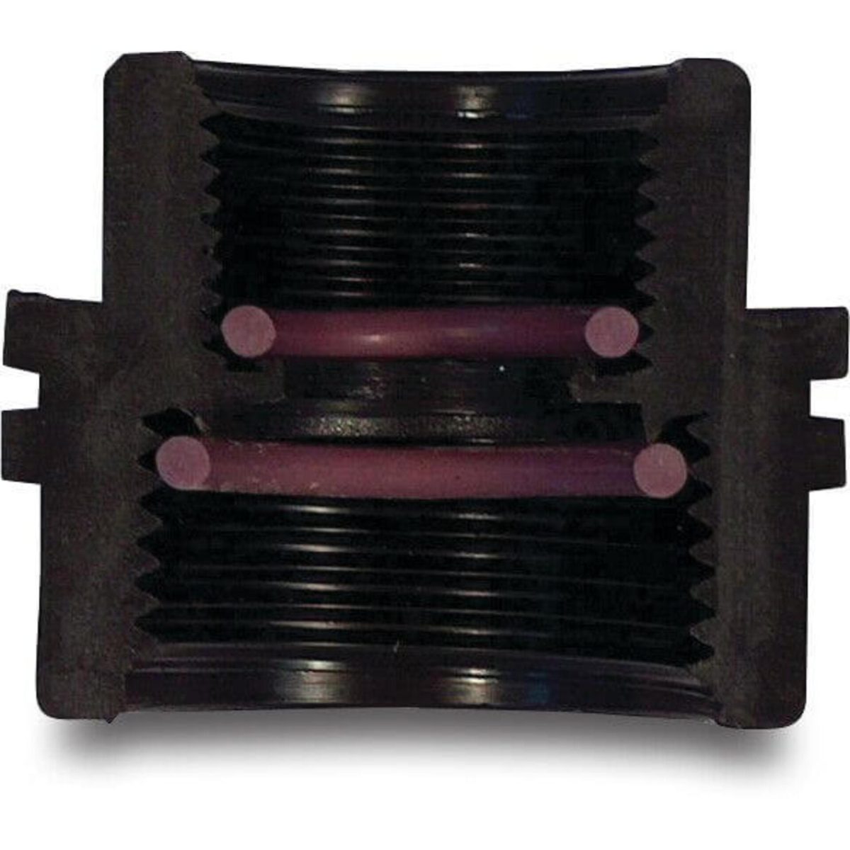 Tavlit Verloopkoppeling PP 1 1/4" x 1" binnendraad 10bar zwart type Self Seal | Aantal 1 PCS