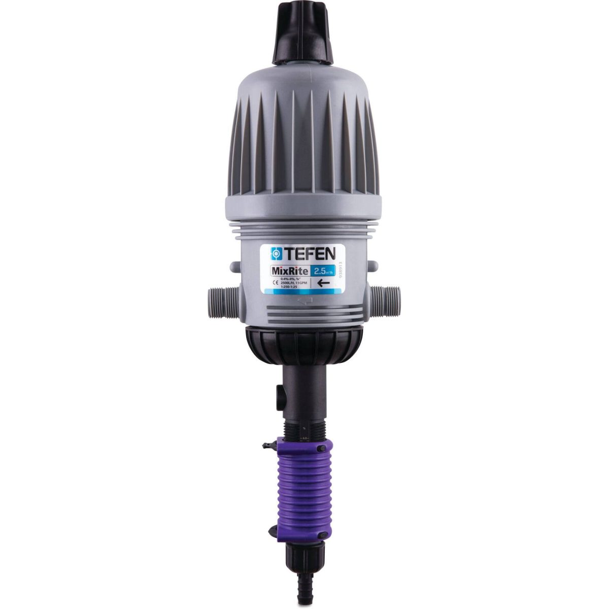 Tefen Doseerpomp 3/4" x 10 mm x 3/4" buitendraad x slangtule x buitendraad type MixRite 2.5 On/Off chlorine 0.3% - 2% | Aantal 1 PCS