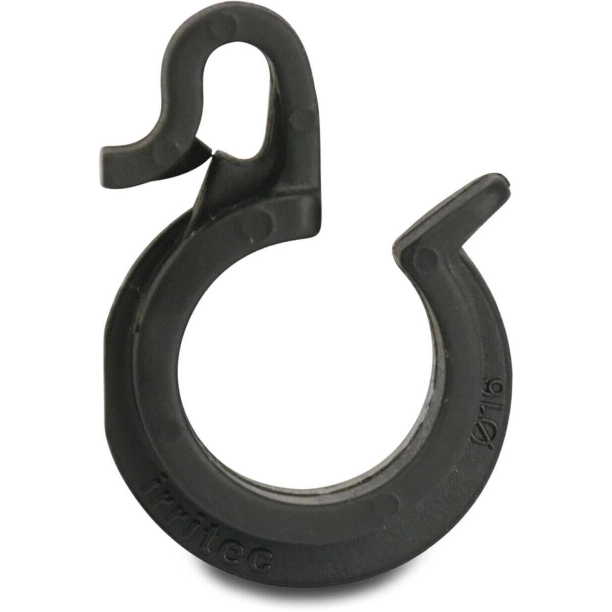 Thyleenclip voor druppelslangen PP 16 mm zwart | Aantal 100 PCS