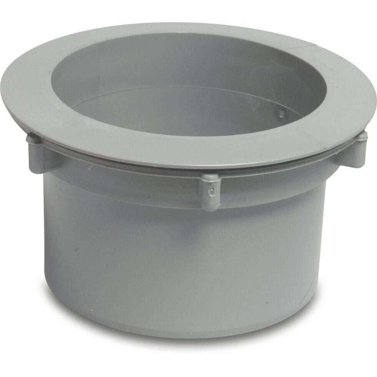 Uitloopstuk PVC-U 70-80-100 mm verjonging grijs | Aantal 1 PCS