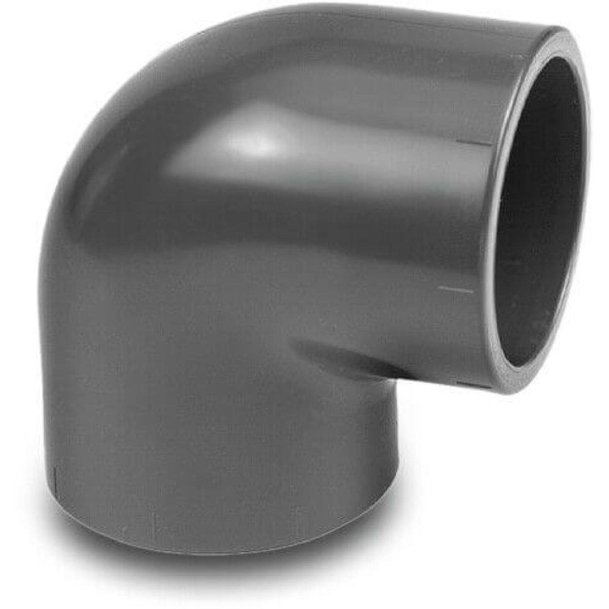 VDL Knie 90° PVC-U 250 mm lijmmof 10bar grijs | Aantal 1 PCS