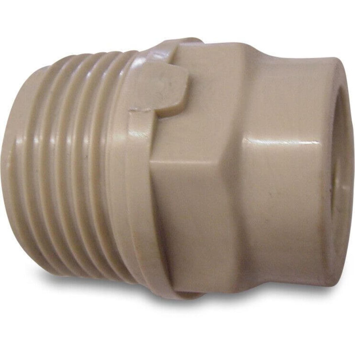Verloopring PP 1" x 1/2" buitendraad x binnendraad 10bar beige | Aantal 10 PCS