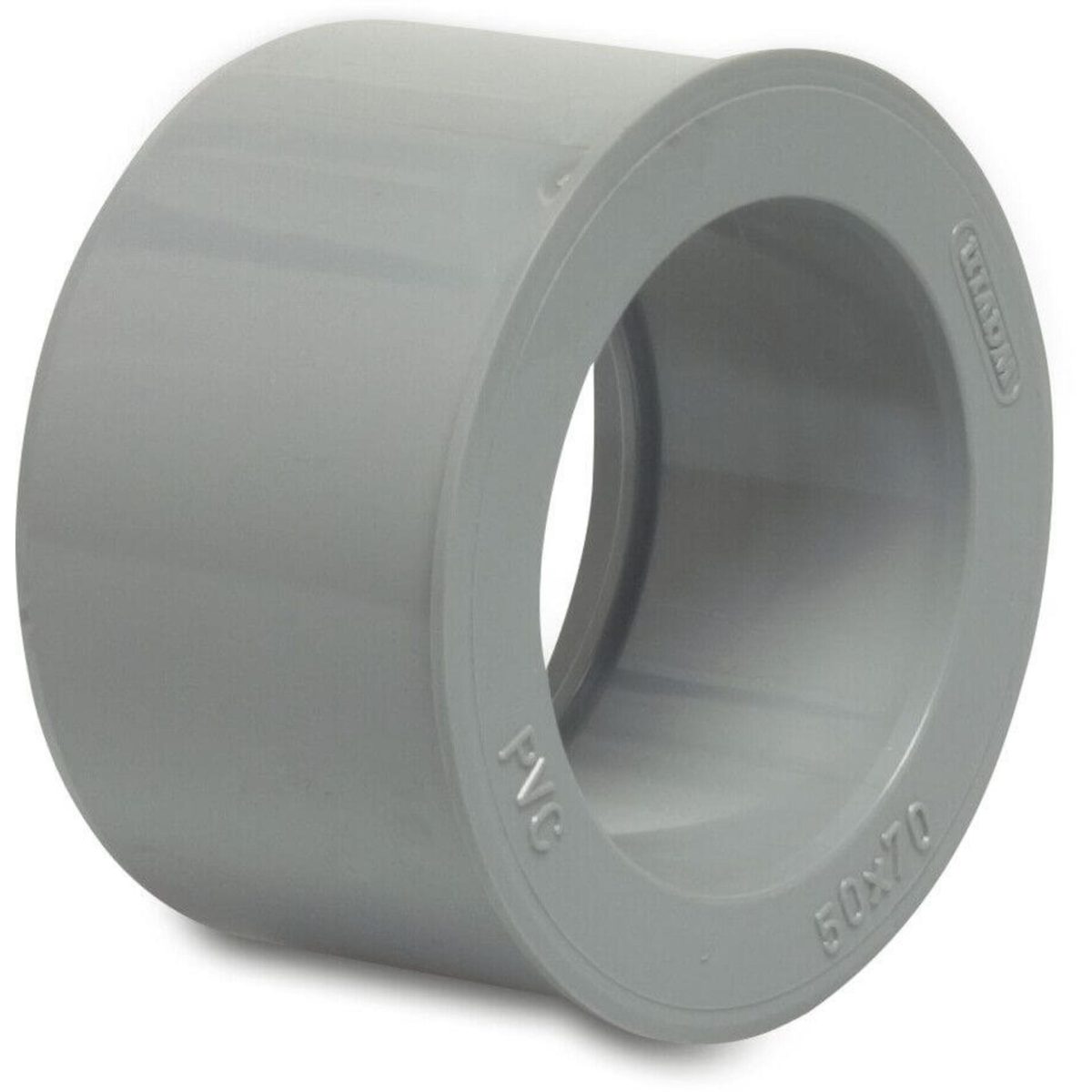 Verloopring PVC-U 80 mm x 125 mm lijmmof x spie grijs | Aantal 1 PCS