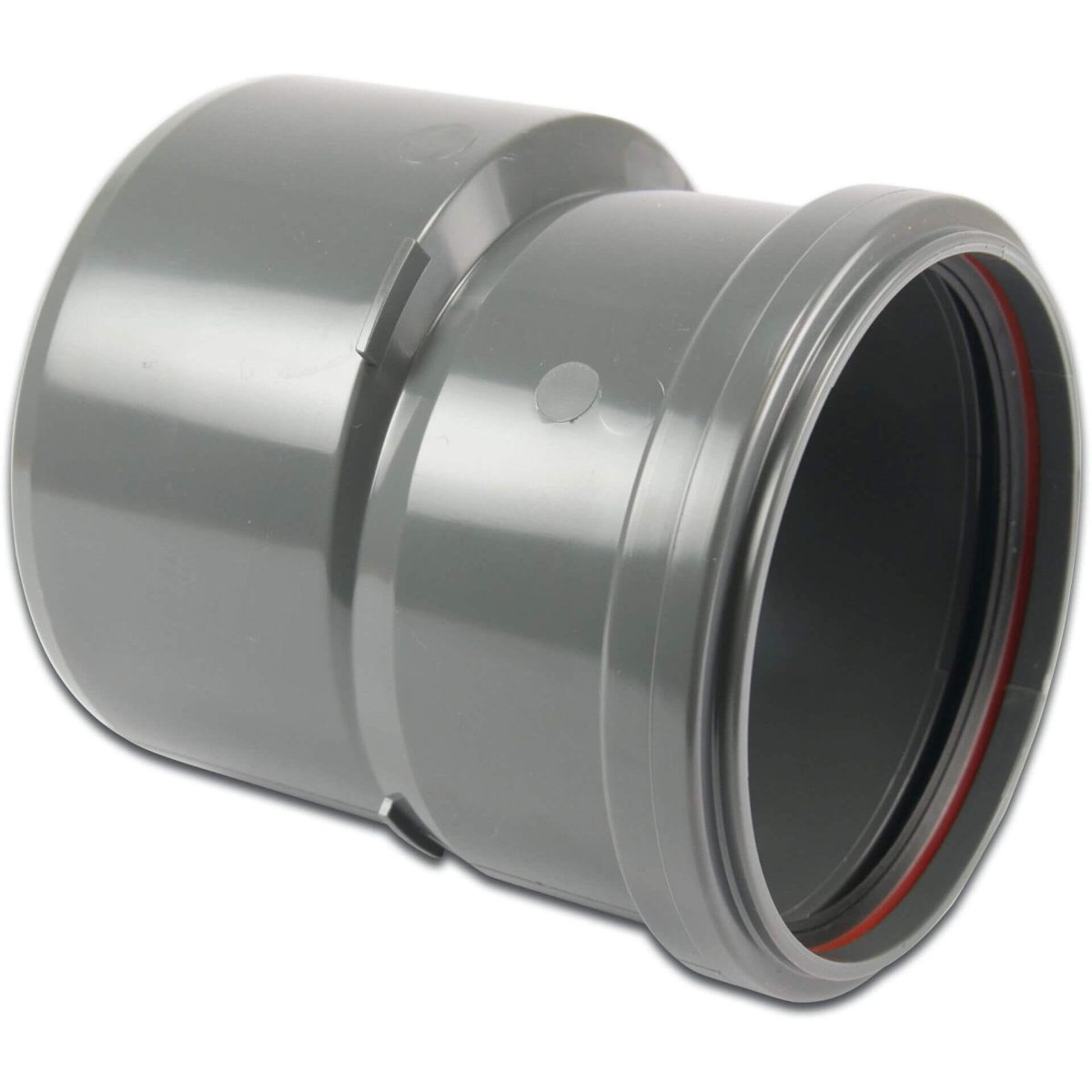 Verloopring excentrisch PVC-U 250 mm x 315 mm SN4 manchet x spie grijs KOMO/BENOR | Aantal 1 PCS
