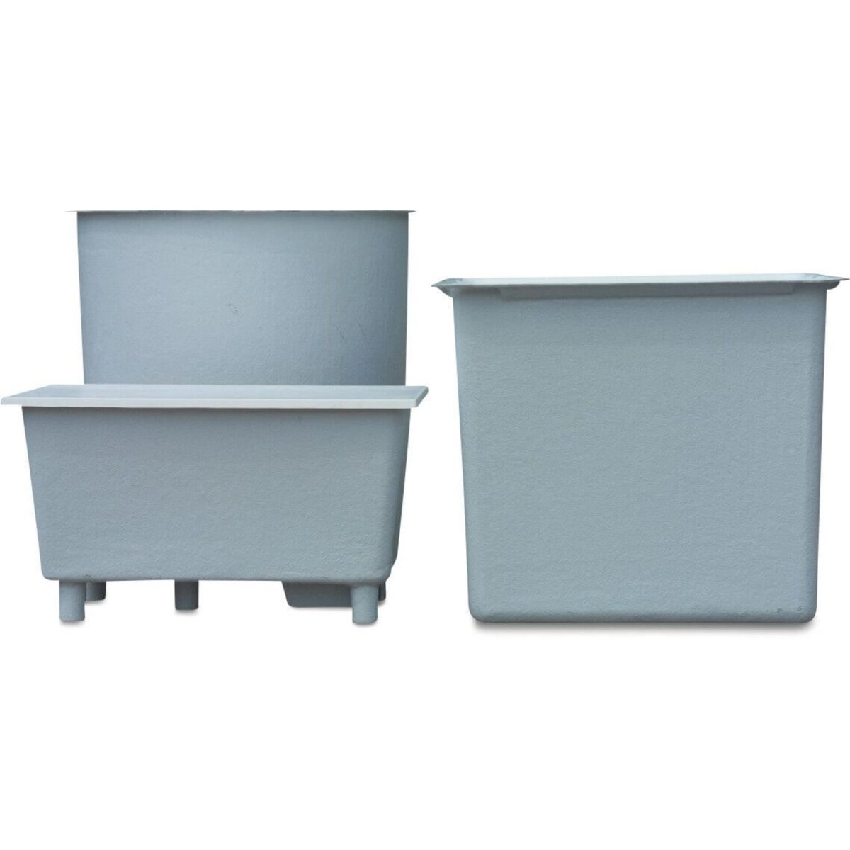 Vloeistofbak polyester 35cm grijs 100ltr | Aantal 1 PCS