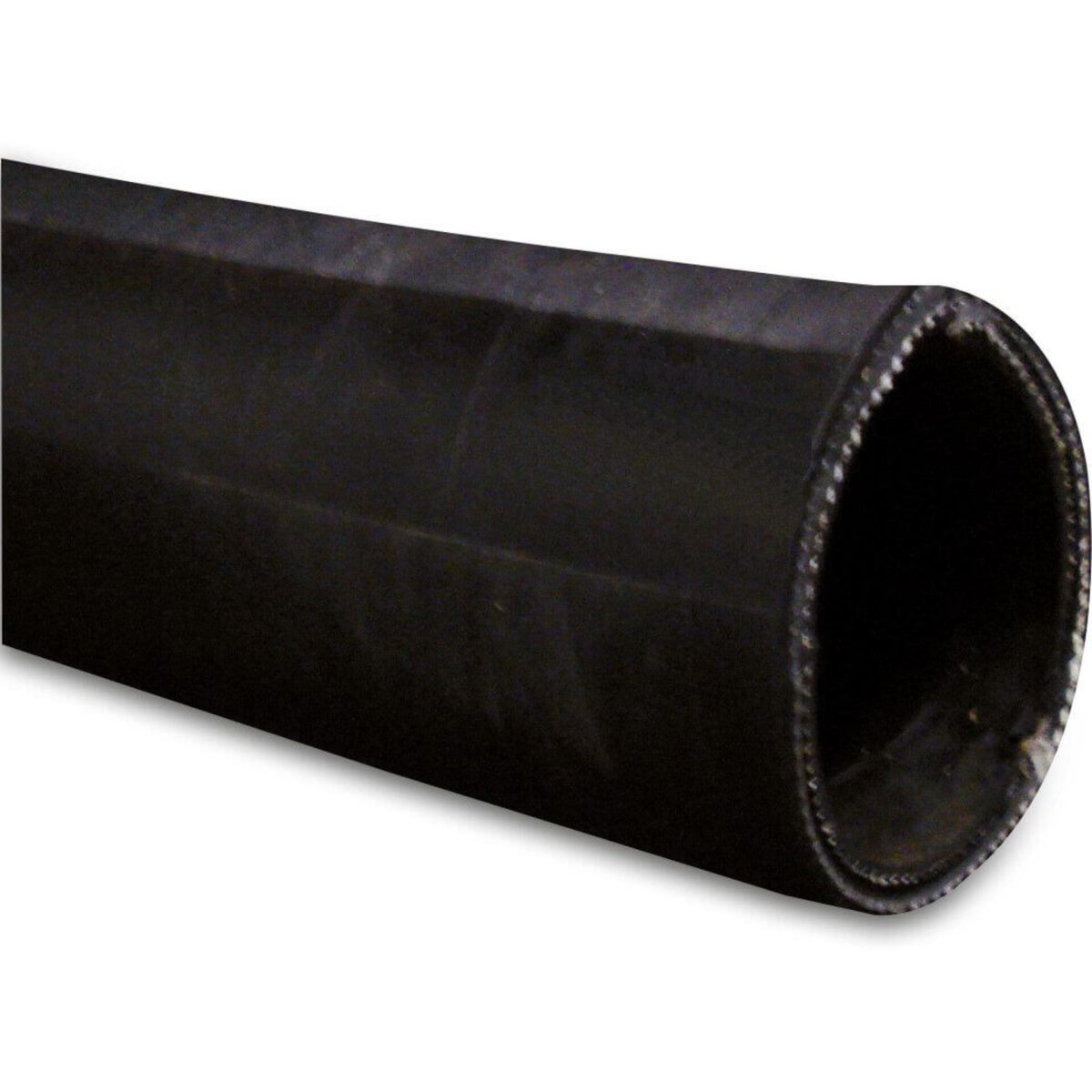 Zuig-/persslang rubber 152 mm x 172 mm x 10 mm 7bar 0.7bar zwart 20m type Spiral | Aantal 20 M