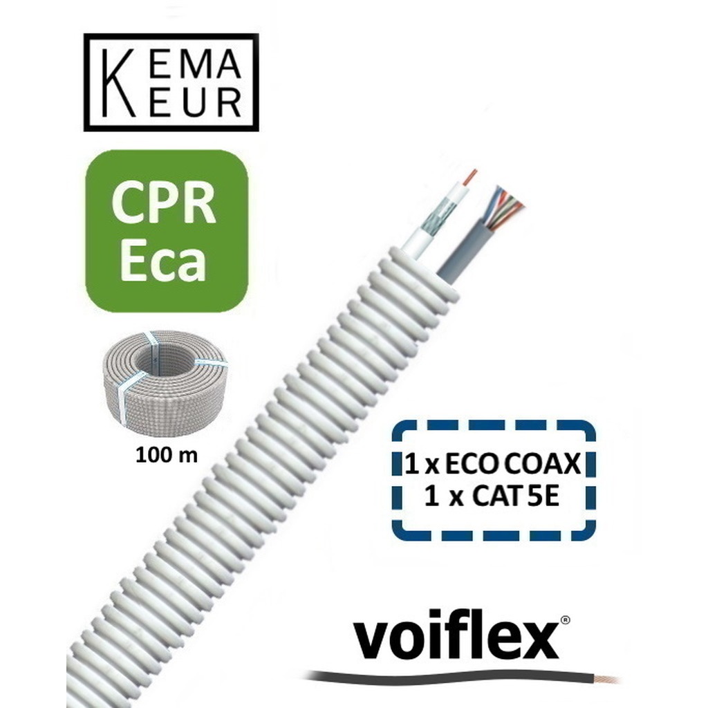 VoiFlex Voorbedr.Buis 20mm 1 x ECO Coax