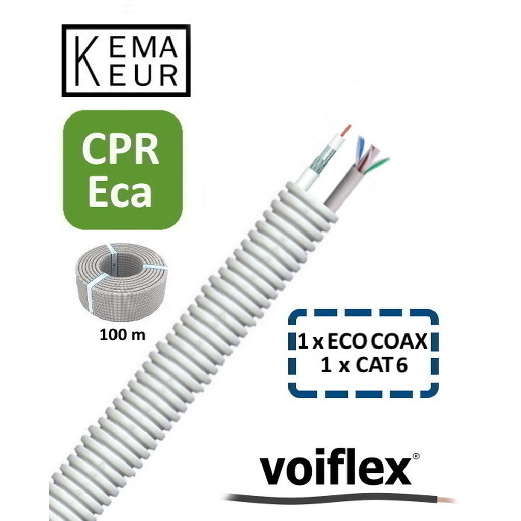 VoiFlex Voorbedr.Buis 20mm 1 x ECO Coax