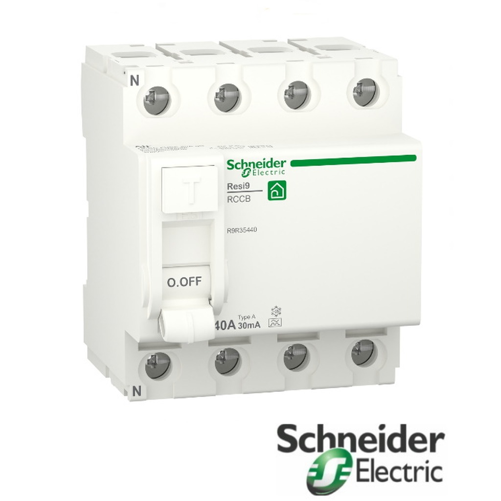 Schneider RESI9 aardlekschakelaar 4P 40A 30mA