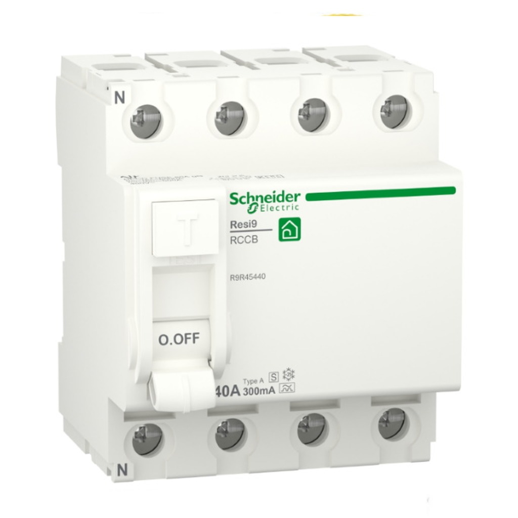 Schneider RESI9 aardlekschakelaar 4p. 40A 300mA. A