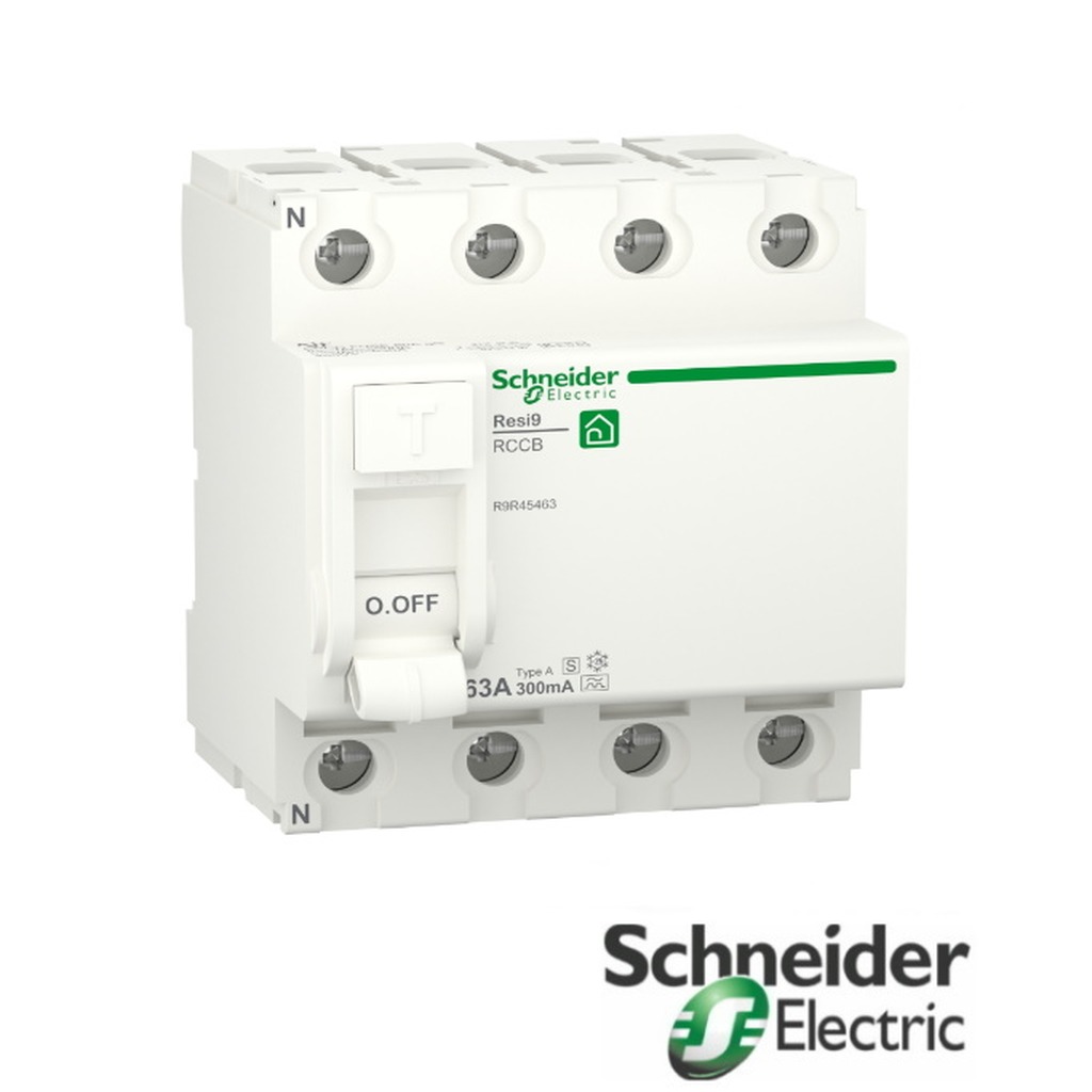 Schneider RESI9 aardlekschakelaar 4p. 63A 300mA. A