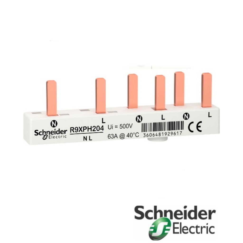 Schneider Busbar 1P+N 2P RCCB + 2 MCB per stuk