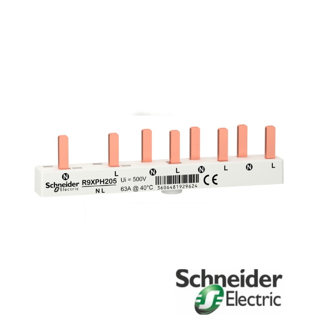 Schneider Busbar 1P+N 2P RCCB + 3 MCB per stuk