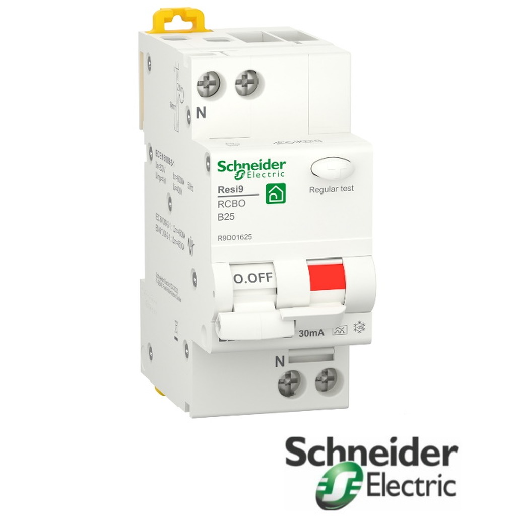 Schneider VIGI RESI9 1P+N B25 30MA A 6KA