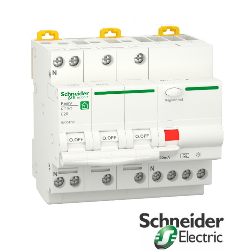 Schneider VIGI RESI9 3P+N B20 30MA A 6KA