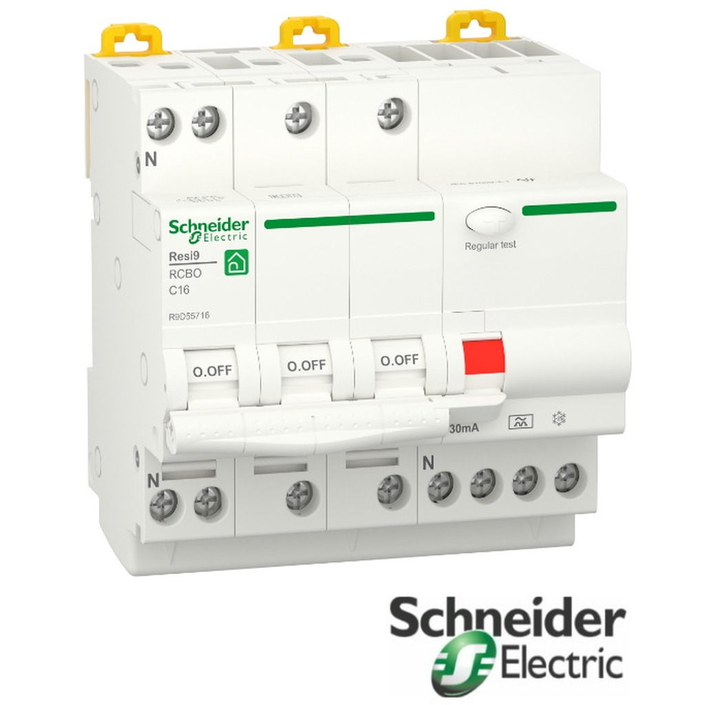 Schneider VIGI RESI9 3P+N C16 30MA A 6KA