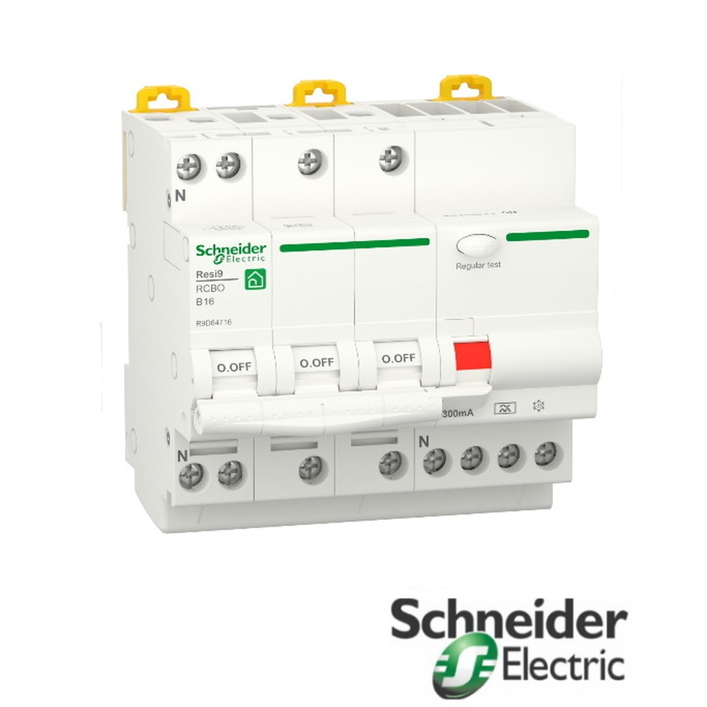 Schneider VIGI RESI9 3P+N B16 300MA A 6KA
